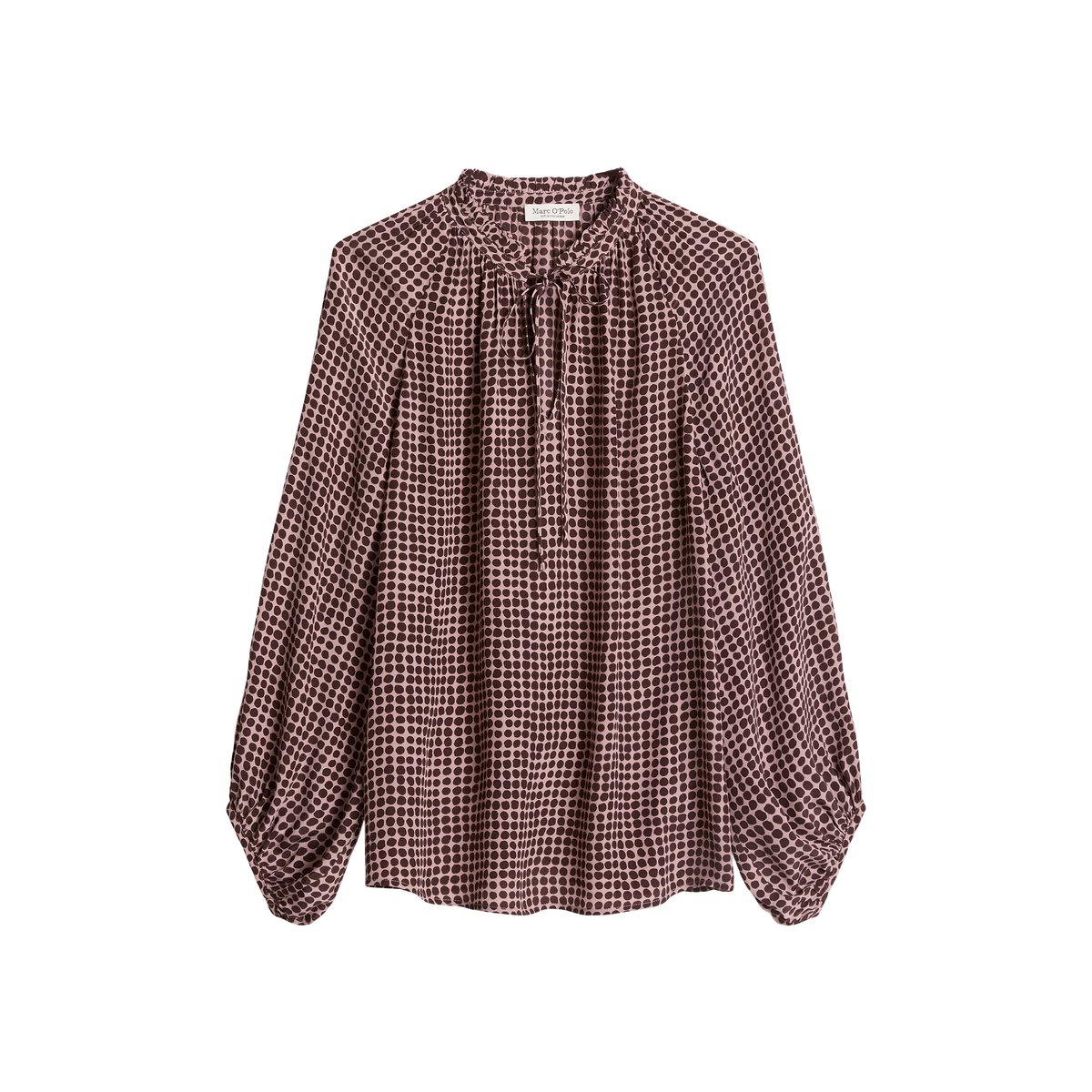 Chemisier bohème décontracté en viscose fluide rouge, MARC O'POLO