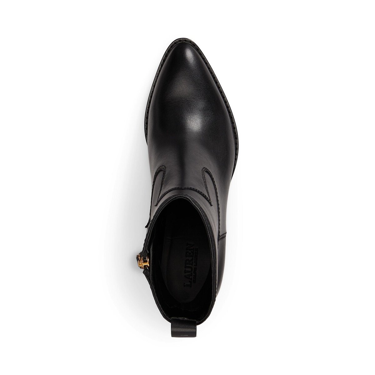Harper Leather Ankle Boots black, LAUREN RALPH LAUREN