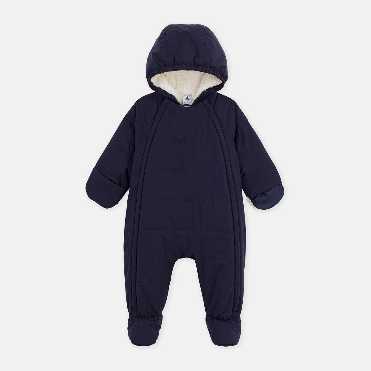 Kombi-Jacke aus Polyester und Sherpa marine, PETIT BATEAU