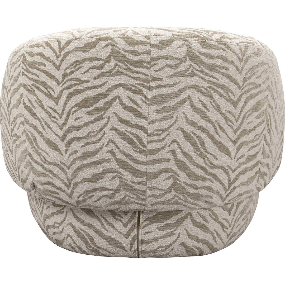 Fauteuil lounge motif tigre beige motif tigre, RECOLLECTION