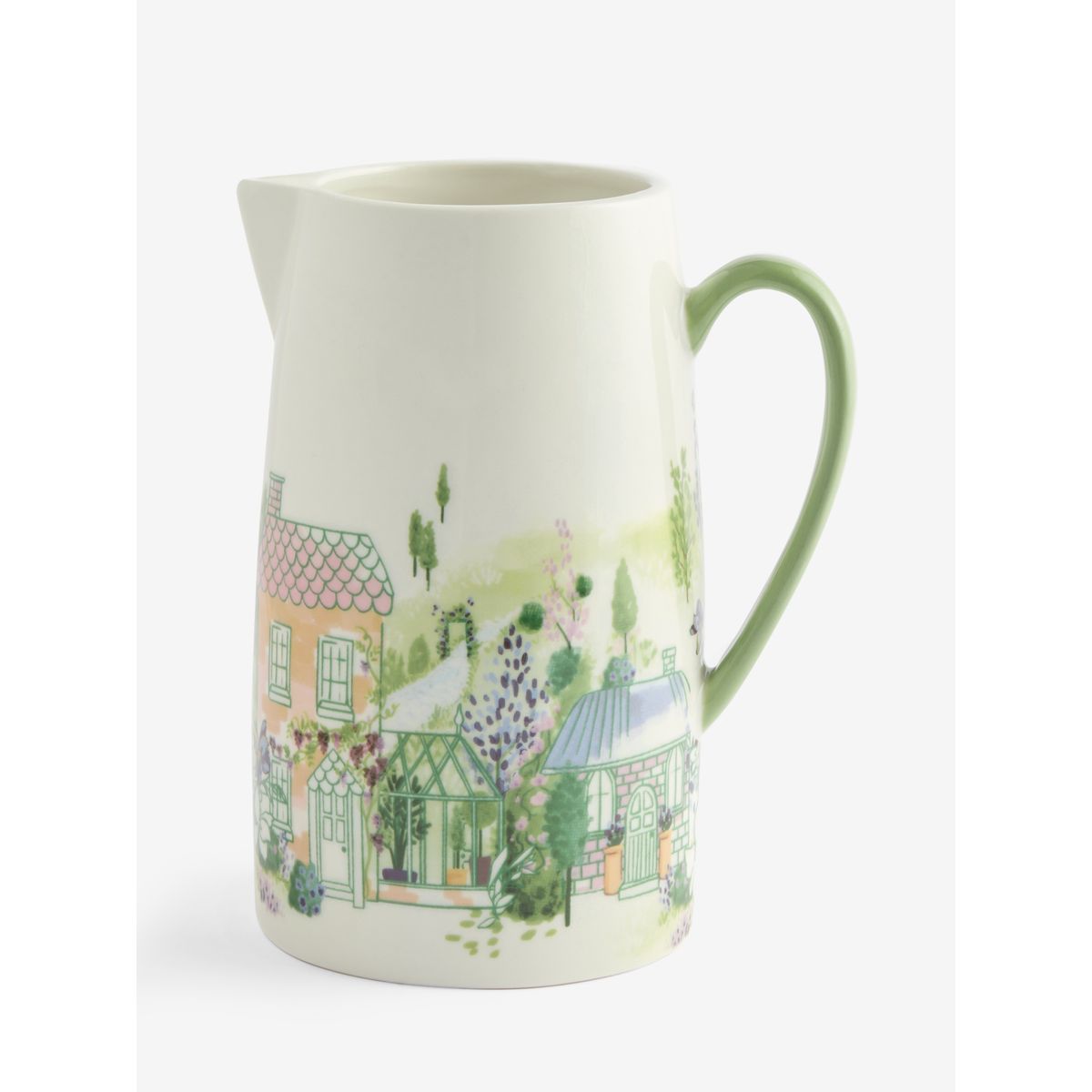 Vase effet cruche scène de maison pastel, NEXT