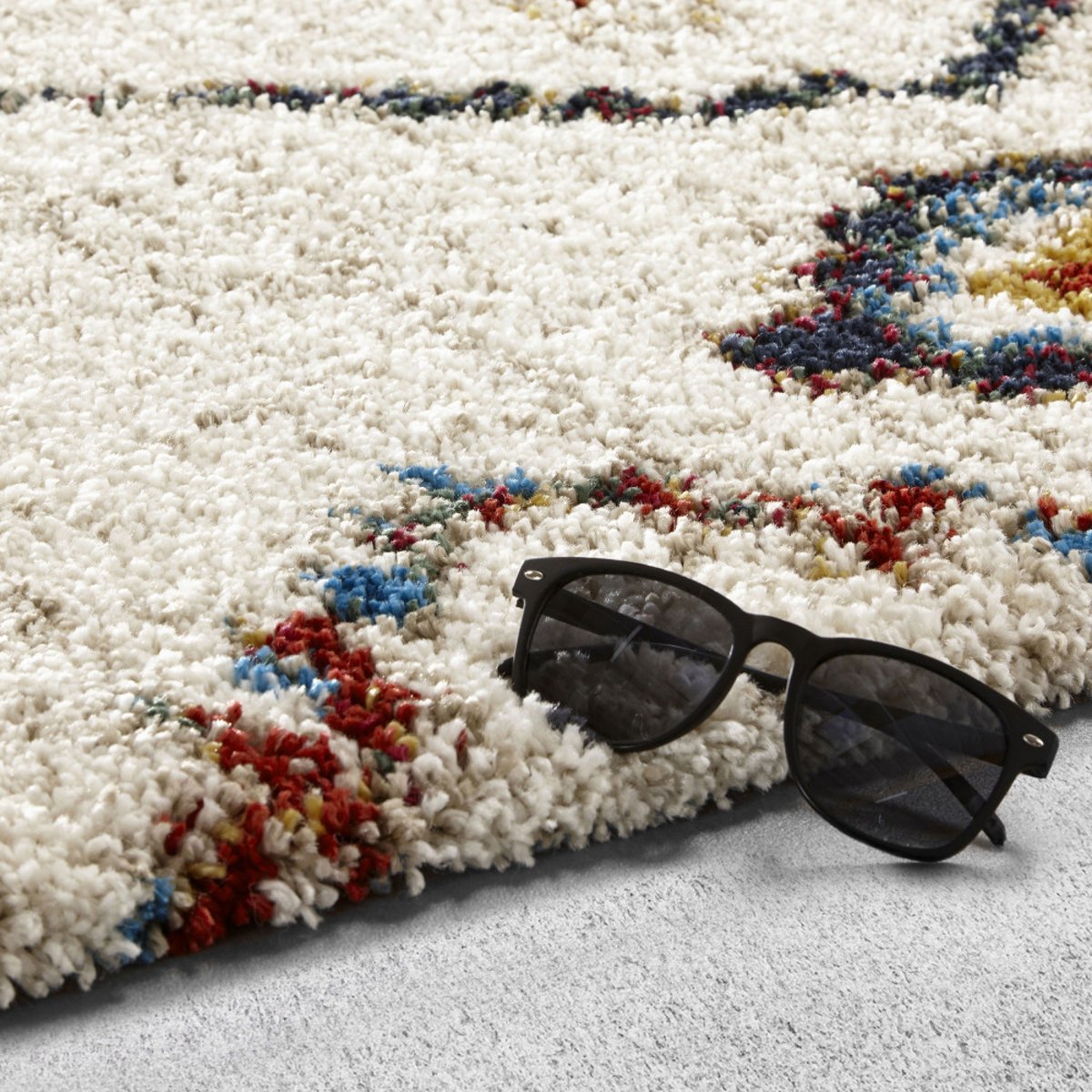 Tapis d'inspiration berbère à motif ethnique- ZAZY multicolore, DRAWER