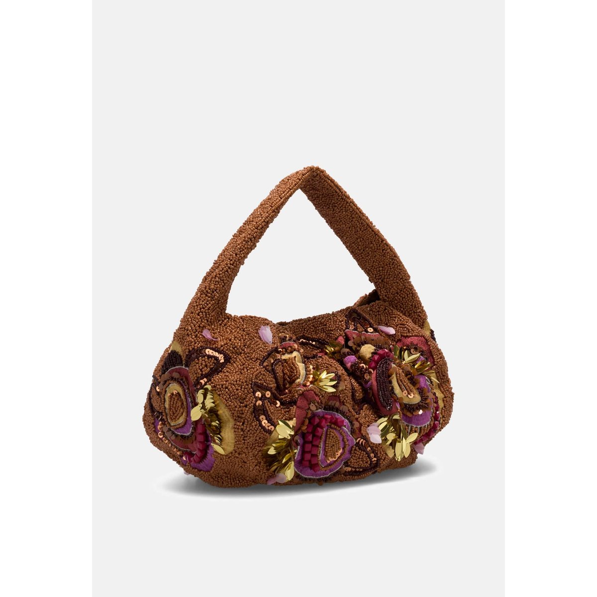Pochette Avec Broderie Florale bordeaux, GUESS