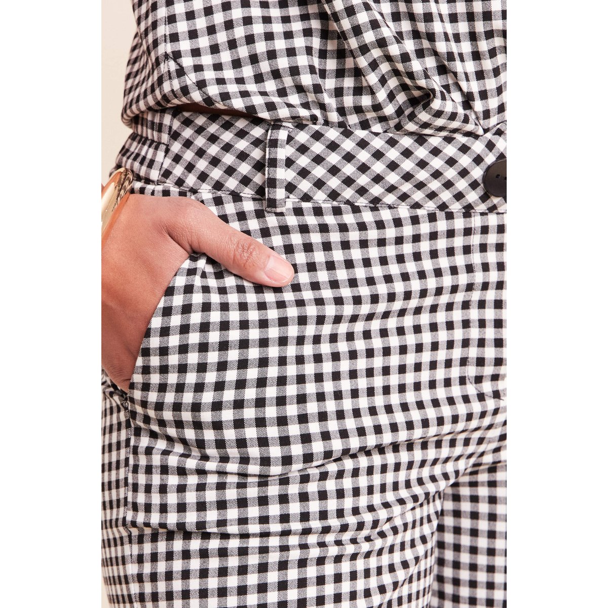 Pantalon large 7/8ème taille standard noir, BREAL