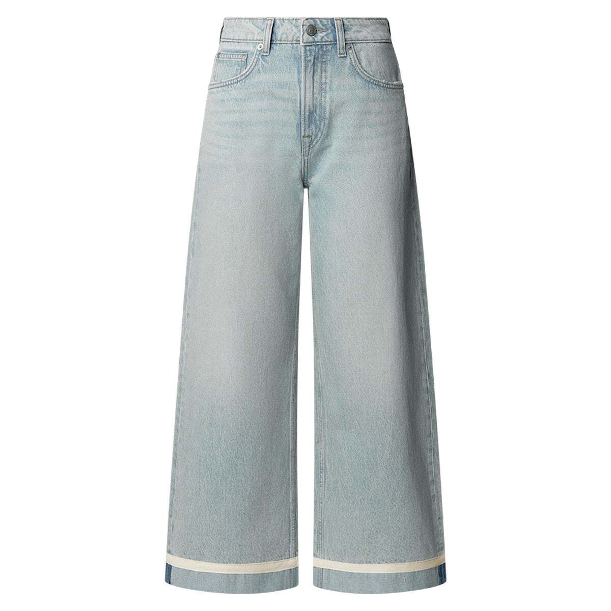Jean Coupe Large, Taille Haute 11 oz blue rigid denim, PEPE JEANS
