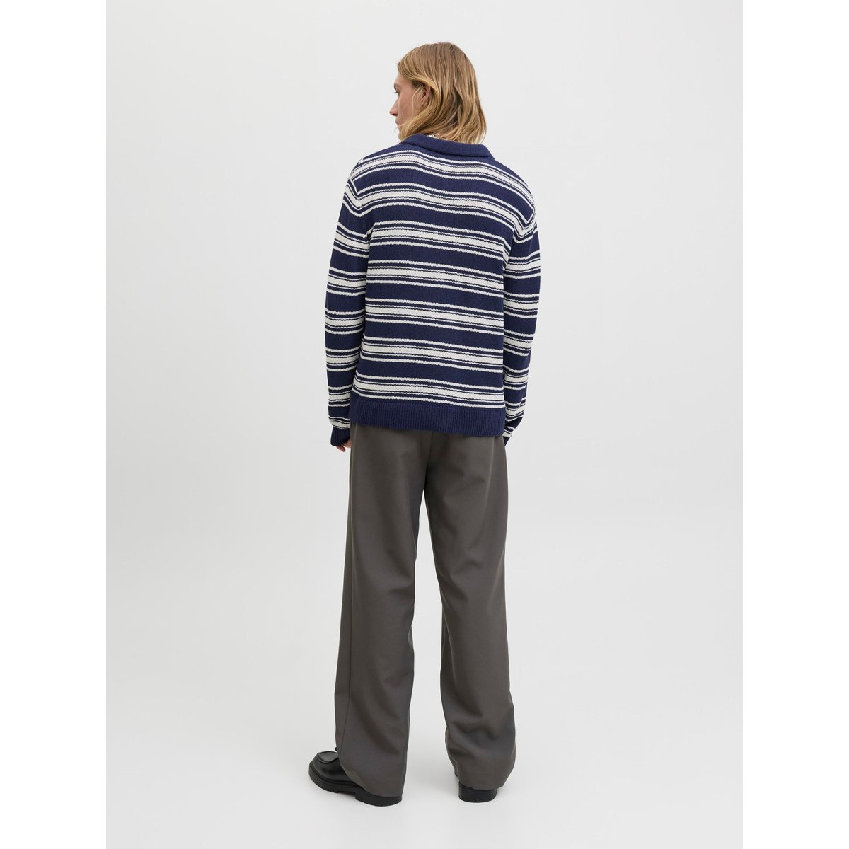 Polo Tricoté bleue - ocean cavern 1, JACK & JONES