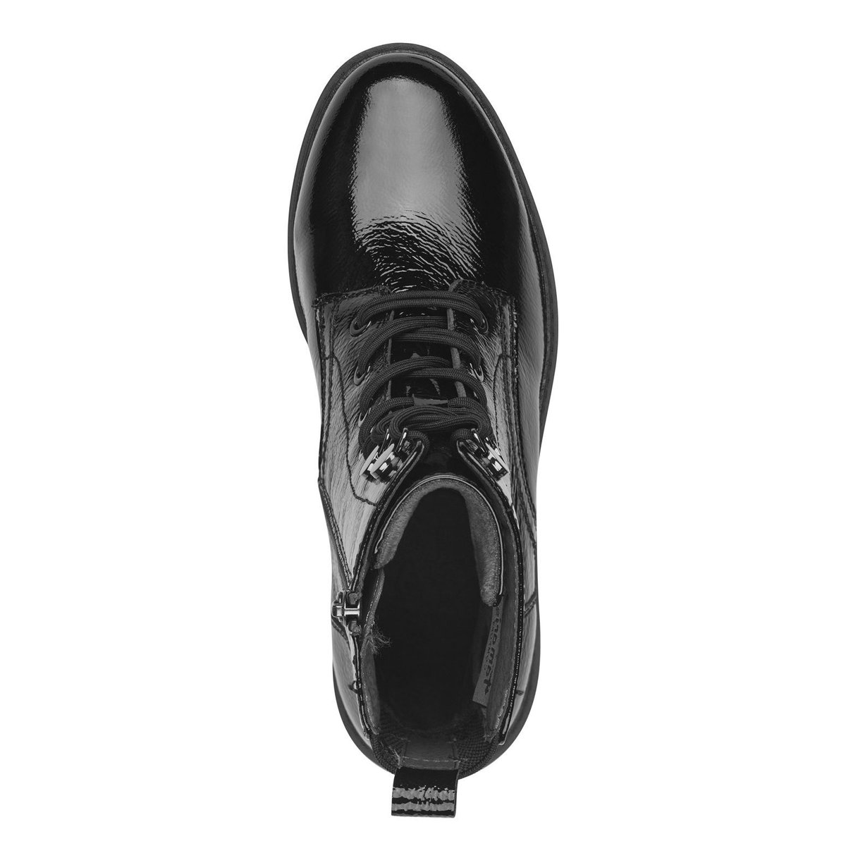 Bottine comfort weite noir laque, TAMARIS