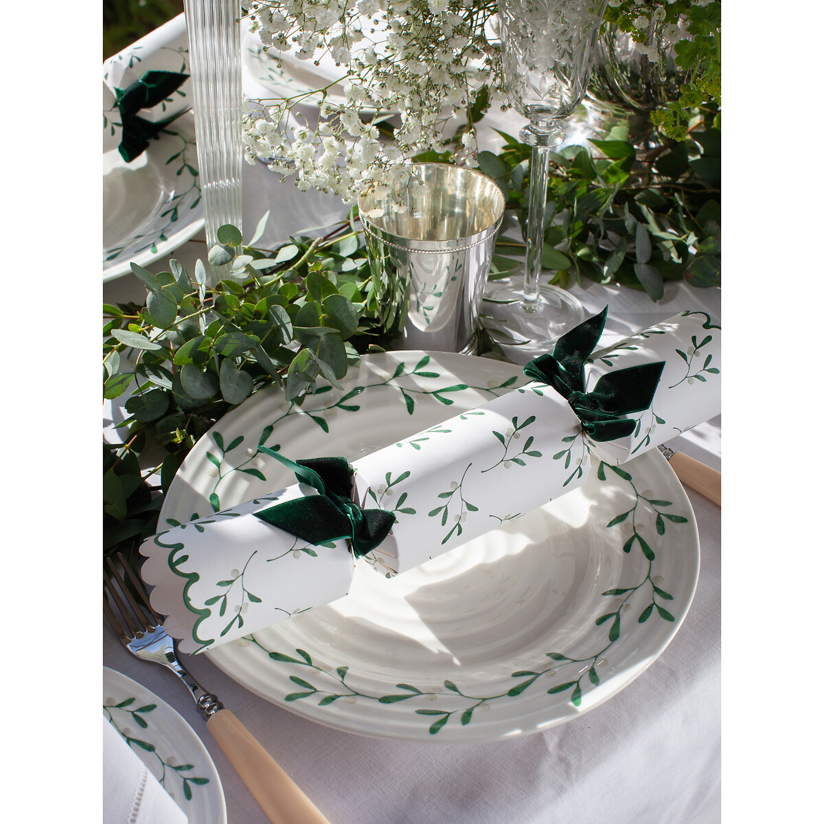 Set of 4 Mistletoe Side Plates white, SOPHIE CONRAN FOR PORTMEIRION