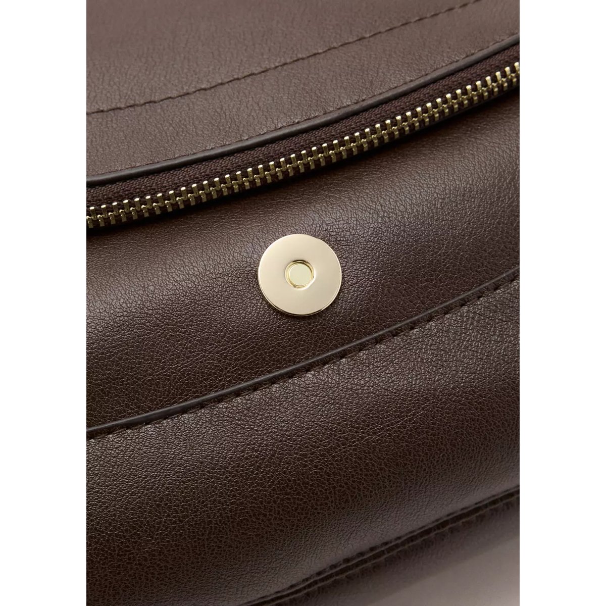 Sac porté épaule ovale chocolat, MANGO