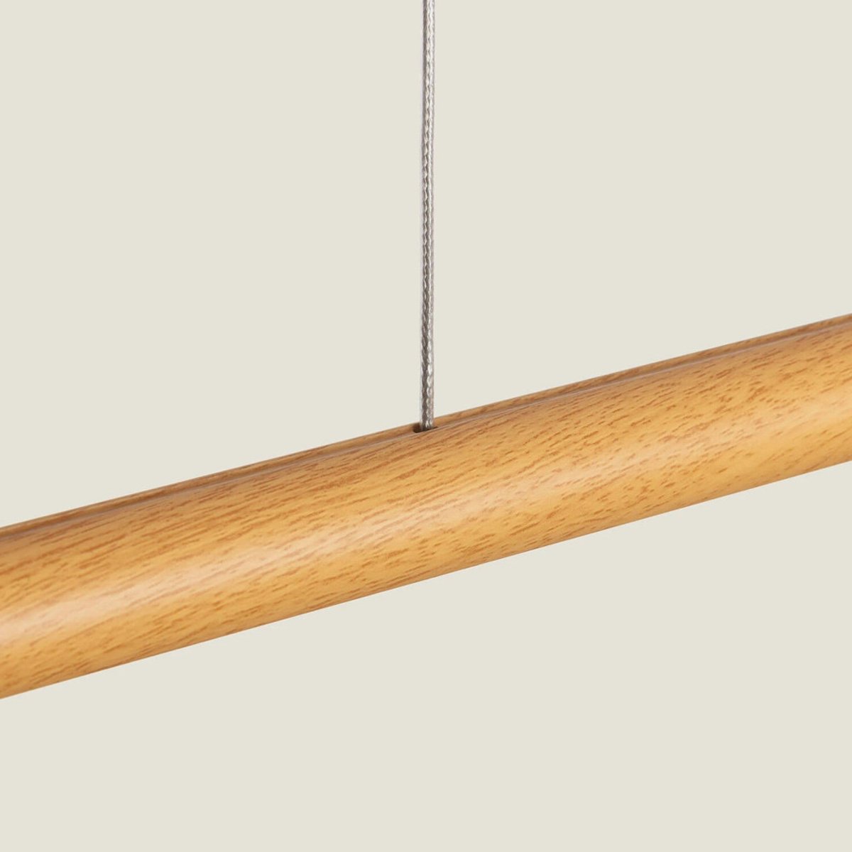 Suspension linéaire en aluminium L120cm- LUMAE bois clair, DRAWER