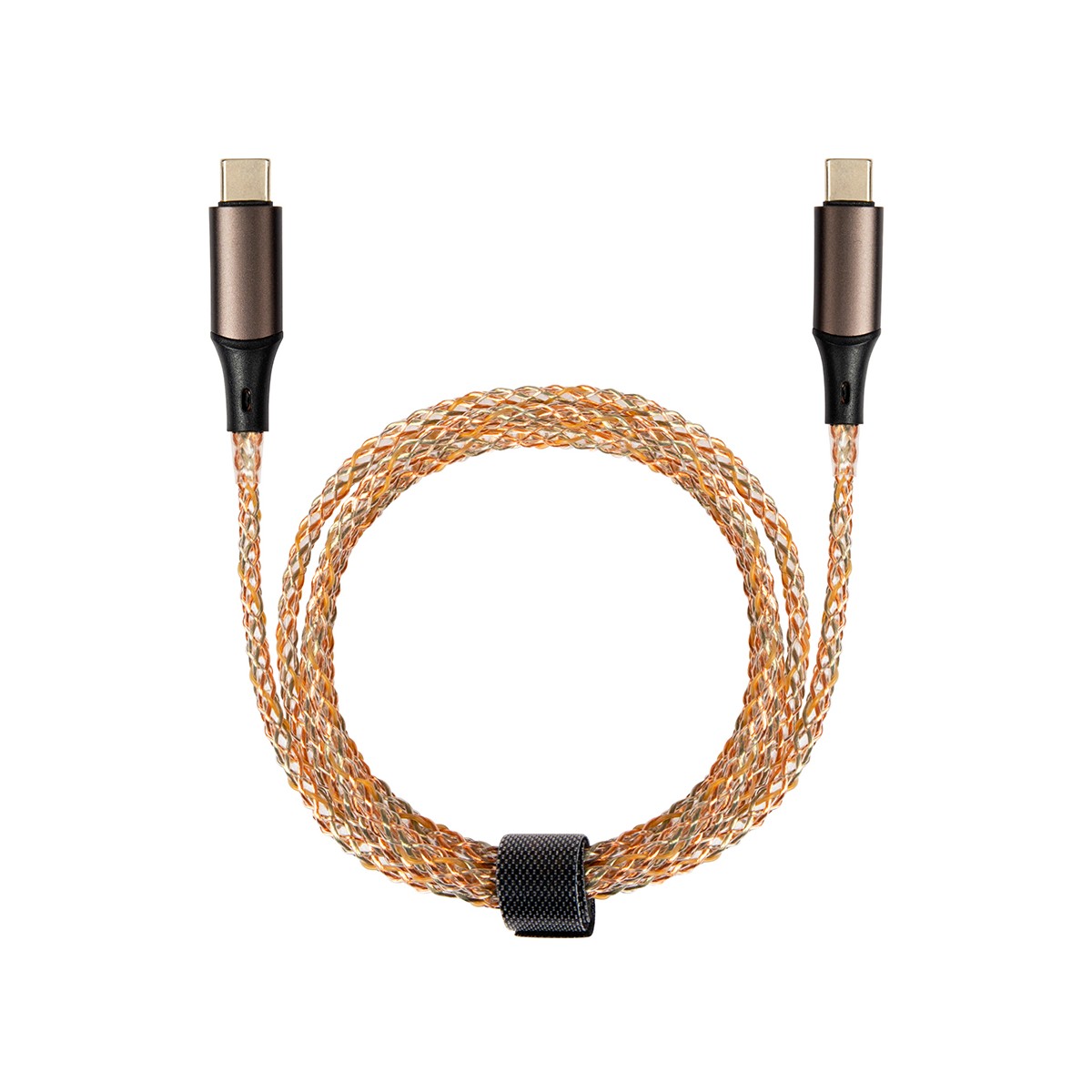 Câble lumineux USB C Type C fast charge noir, LIVOO