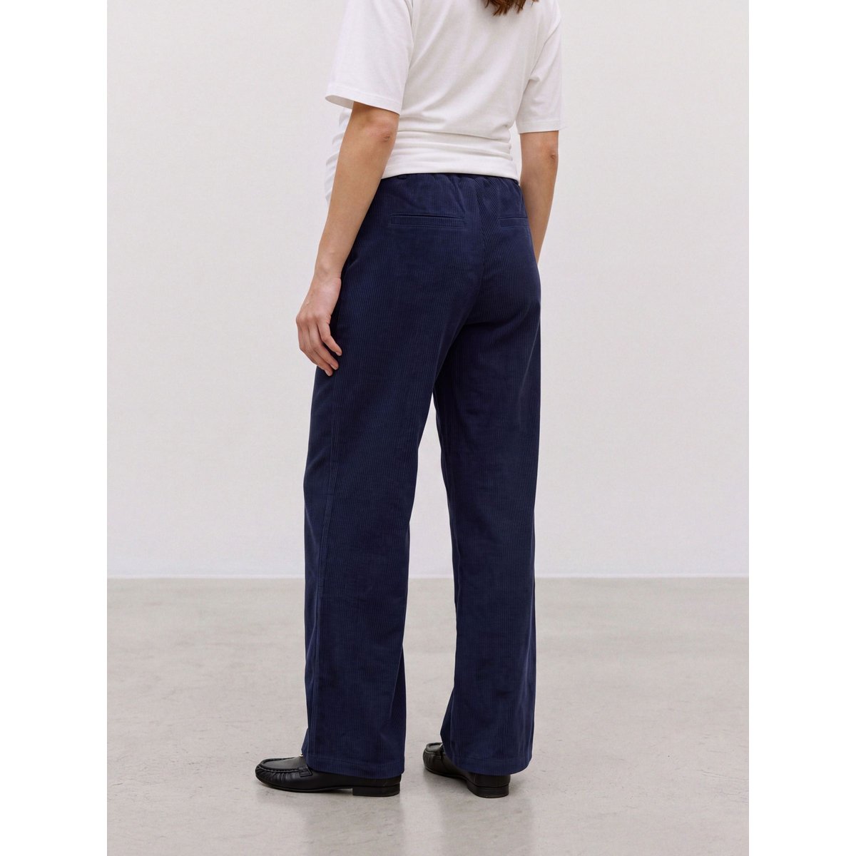 Pantalon À Jambe Large bleue - navy peony 1, MAMA LICIOUS