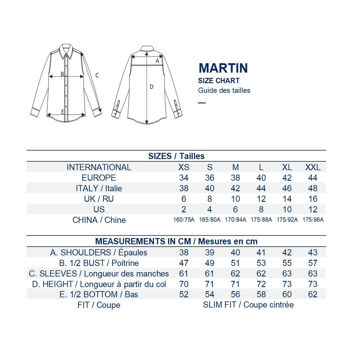 Chemise martin blanc, INES DE LA FRESSANGE PARIS