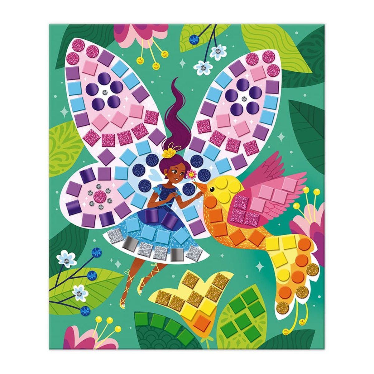 Kit Créatif - Mosaïques Princesses Et Fées bleu, JANOD