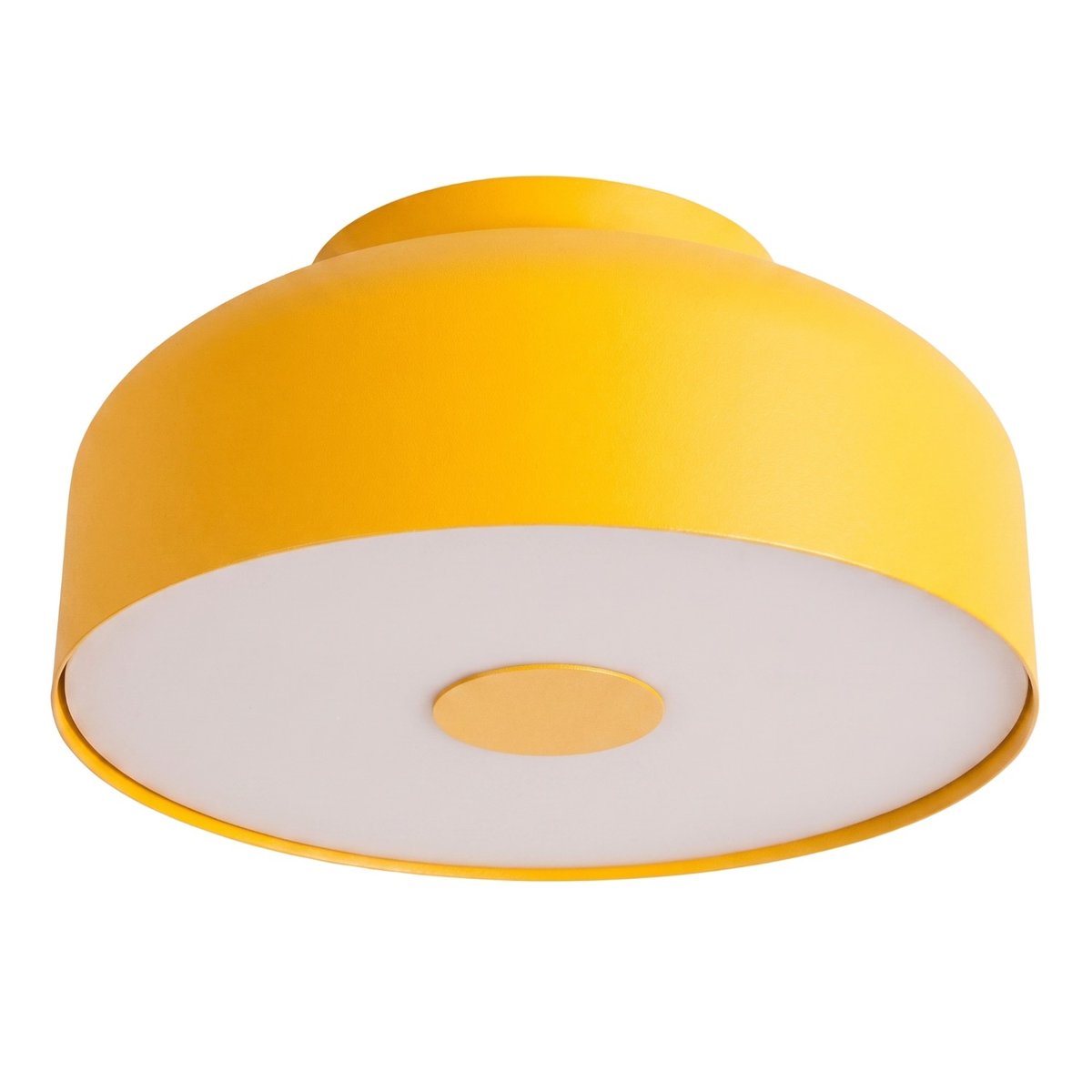 Plafonnier Acier Jaune E27 4 OMIQ jaune, EDEN