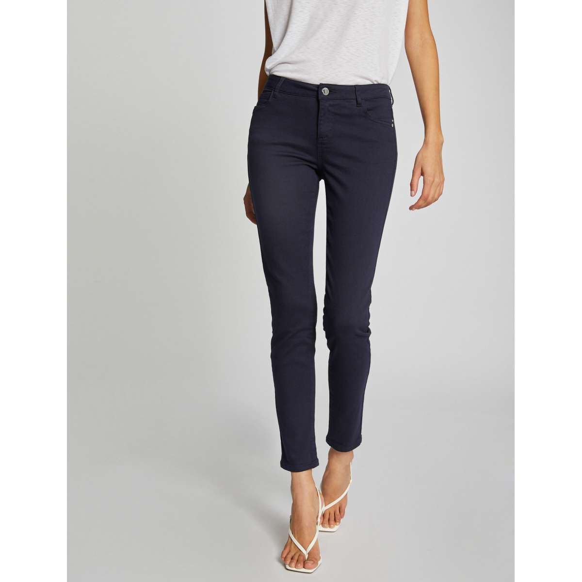 Pantalon skinny  marine, MORGAN