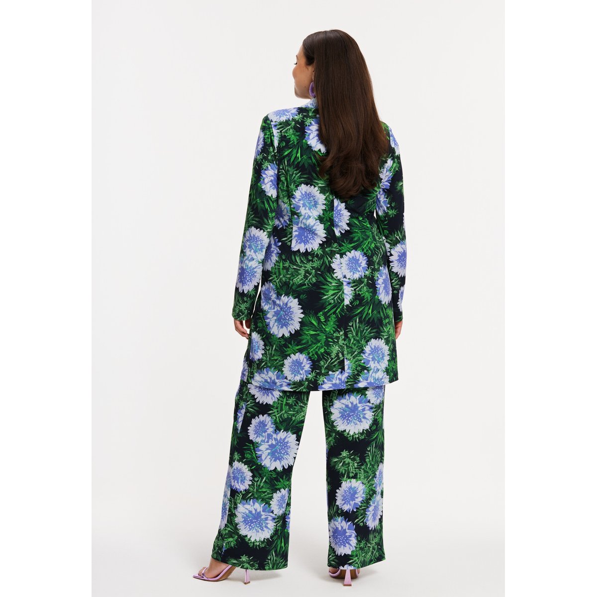 Blazer imprimée bleu, YOEK