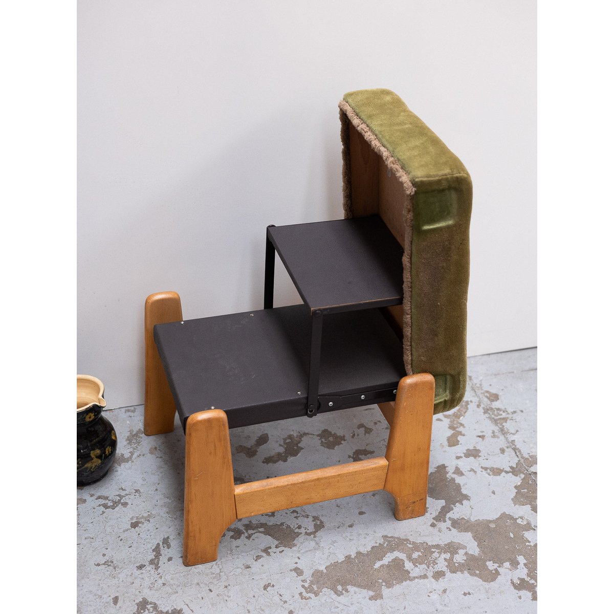 Banc dépliable en marche pieds Victor N°34 - Bon état bois clair, DEBONGOUT