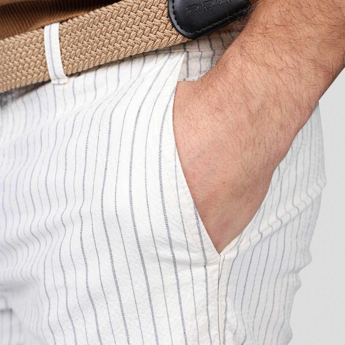 Bermuda chino blanc cassé, MISE AU GREEN