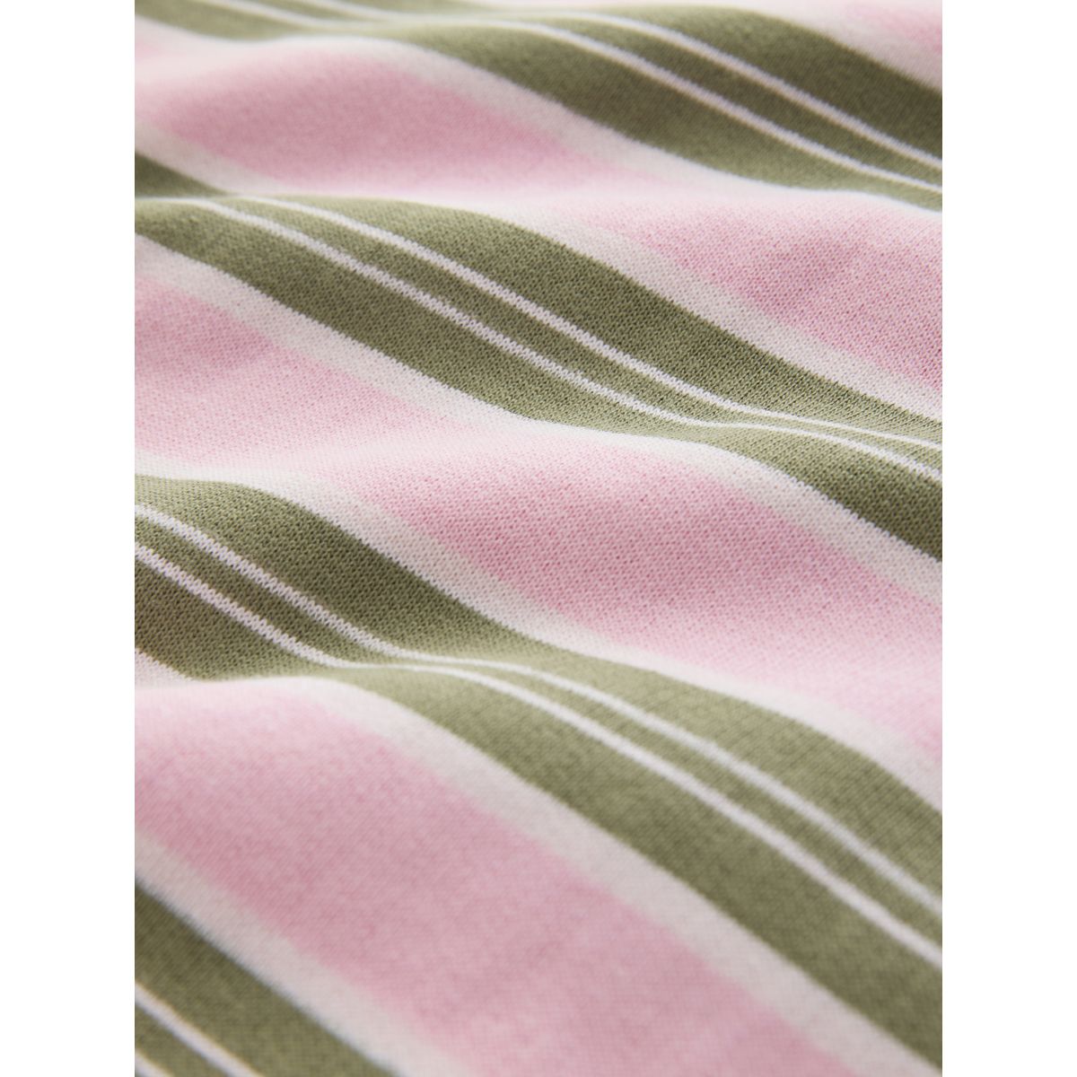 Sweat à manches courtes happy hour rayures crème/rose/vert, NEXT