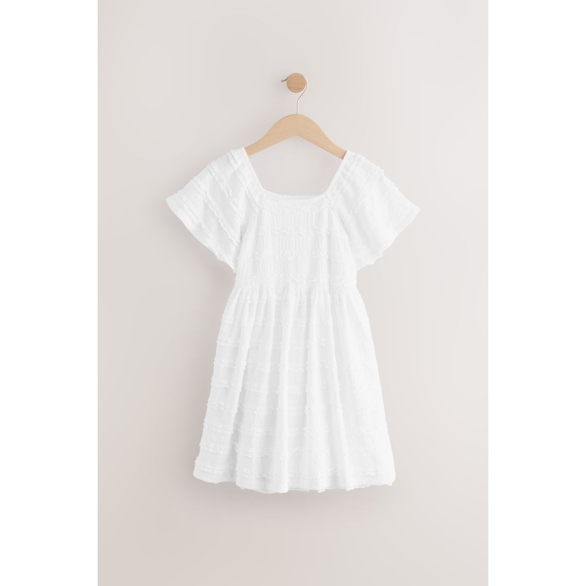 Robe à volants blanc, NEXT