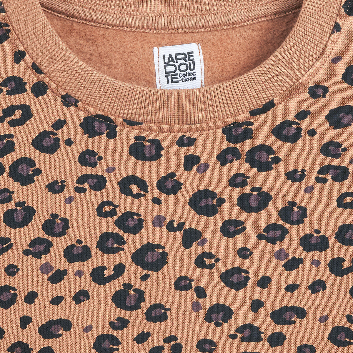 Felpa con stampa animalier 18 mesi-14 anni fantasia leopardata, LA REDOUTE COLLECTIONS