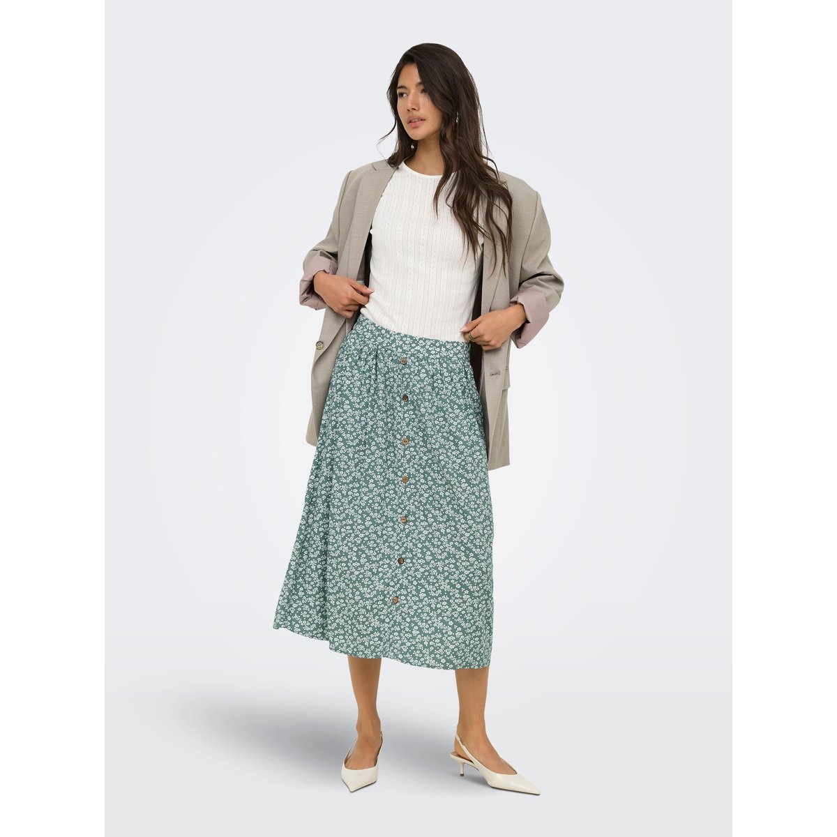 Jupe balsam green 1, ONLY
