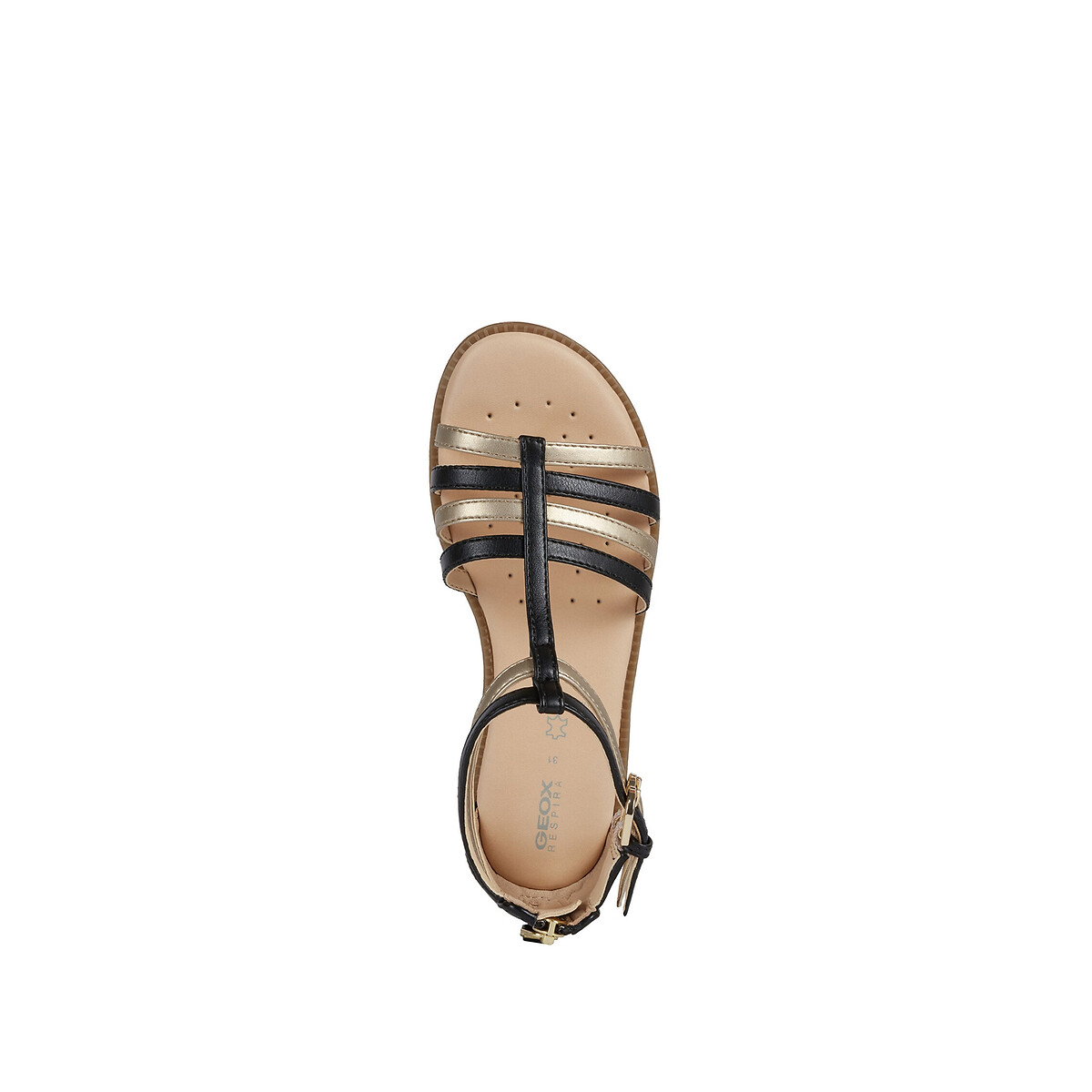 Kids Karly Sandals black/gold-coloured, GEOX