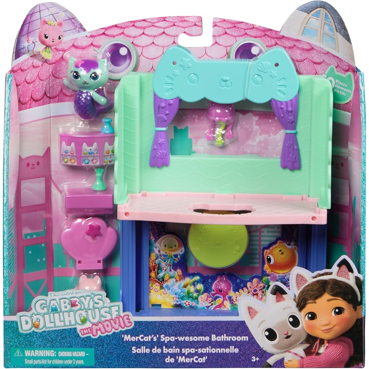 Gabby's Dollhouse Movie – Salle portail - Salle de bain multicolore, SPIN MASTER