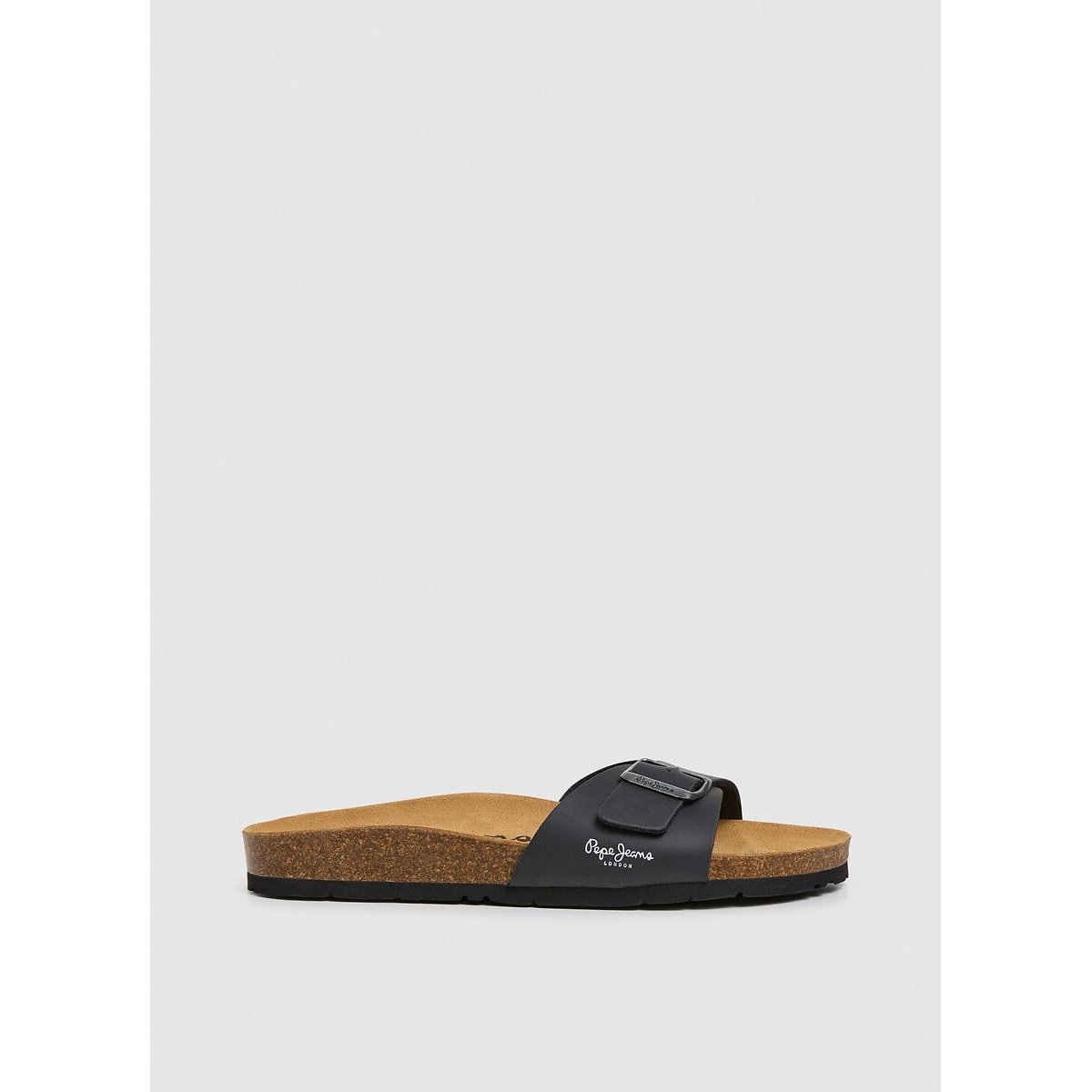 Chinelos com tira simples Bio Single Kansas preto , PEPE JEANS