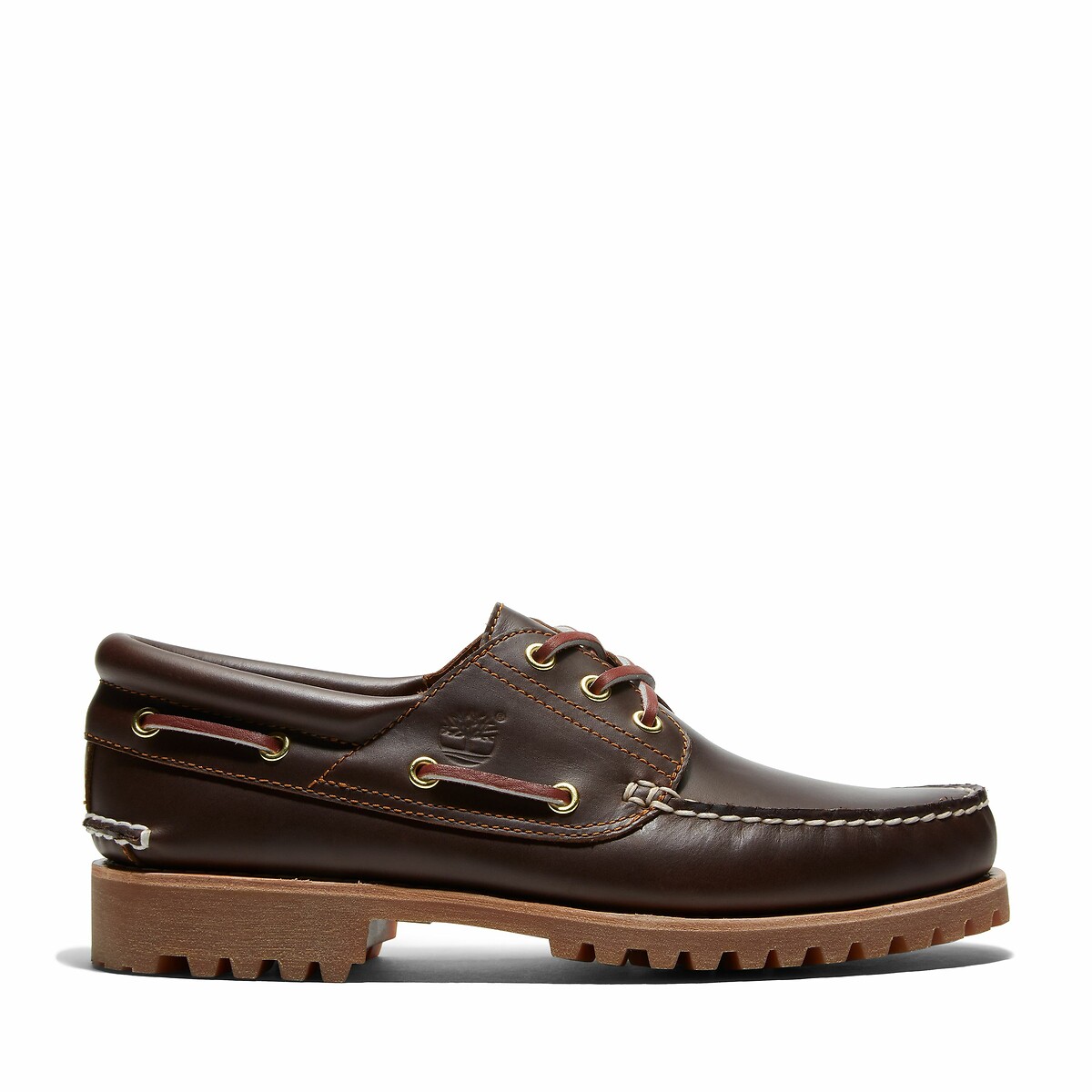 Authentieke bootschoenen met 3 oogjes kastanje, TIMBERLAND