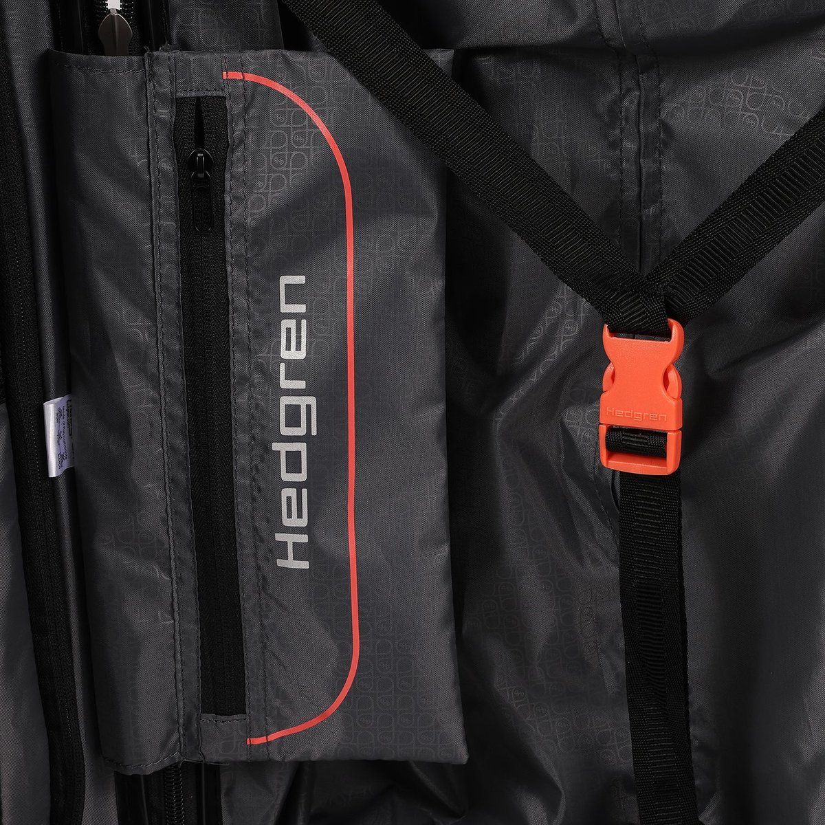 Valise cabine rigide 4 roues sécurisée black, HEDGREN