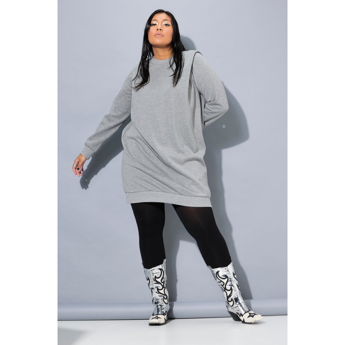 Robe en molleton gris chiné, STUDIO UNTOLD