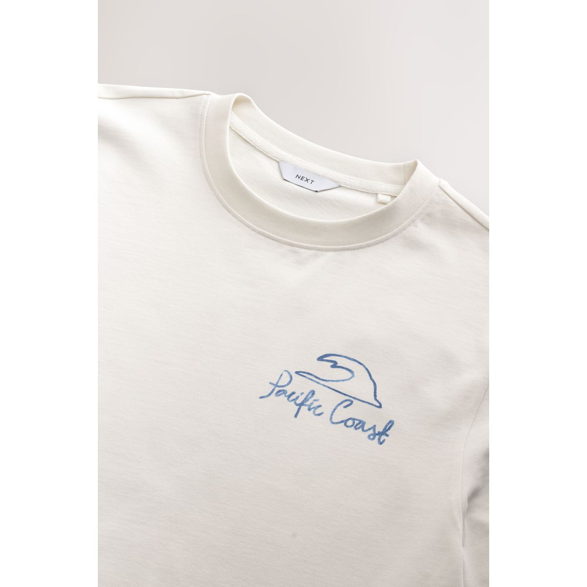 T-shirt imprimé surf blanc, NEXT