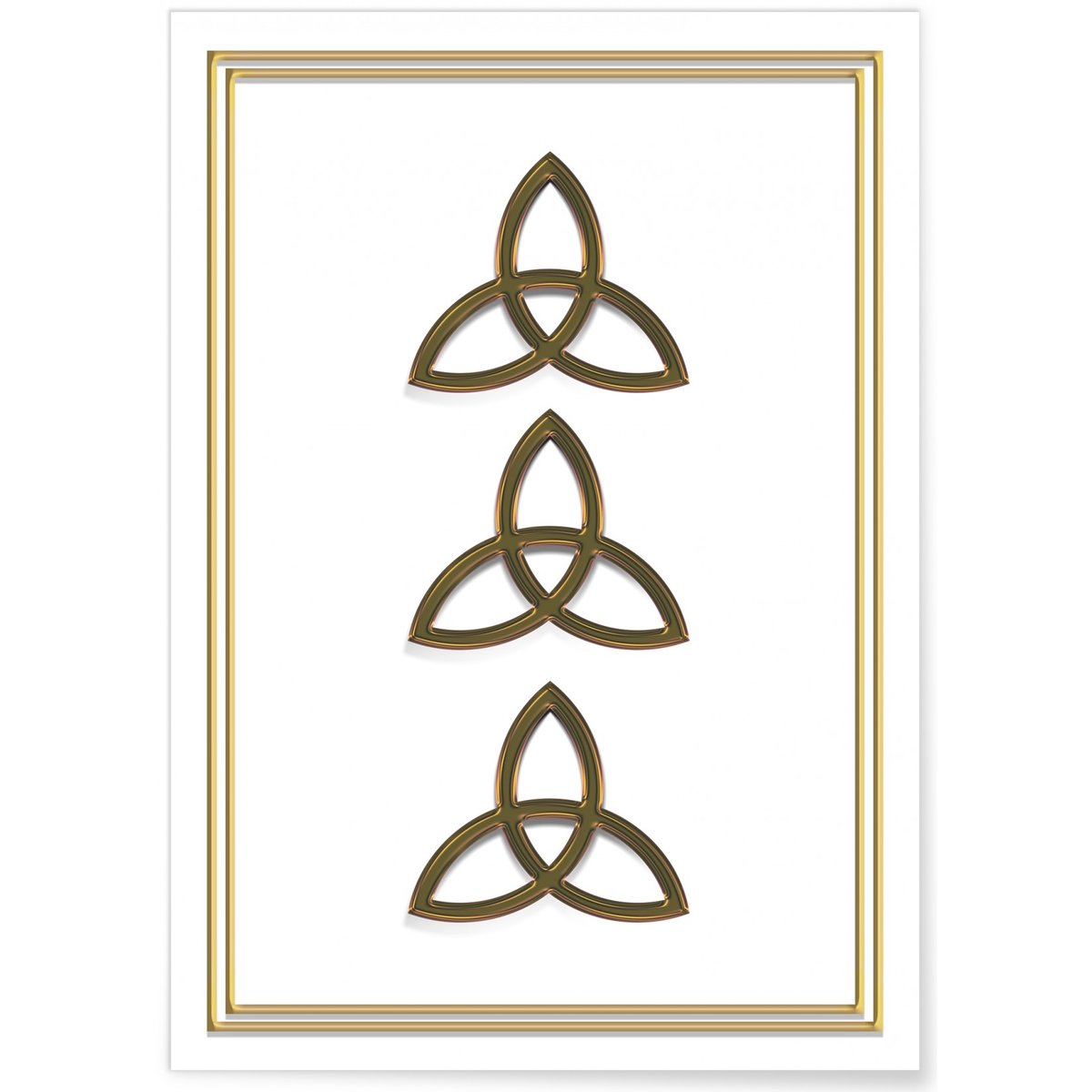 Affiche Celtic Symbol blanc, L'AFFICHERIE