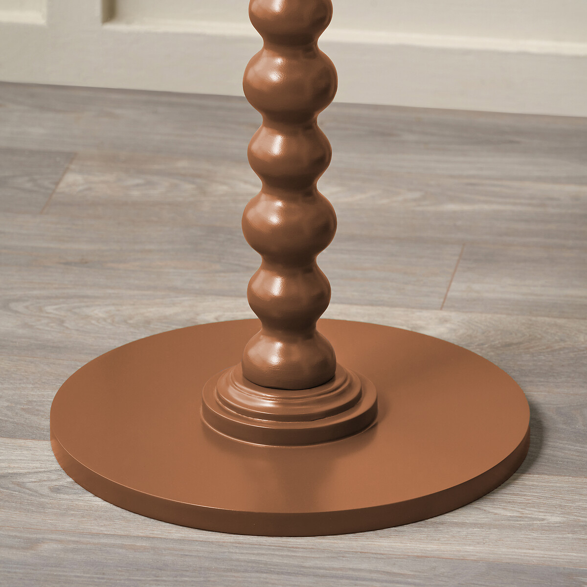 Maude Bobbin Wood Side Table terracotta, SO'HOME