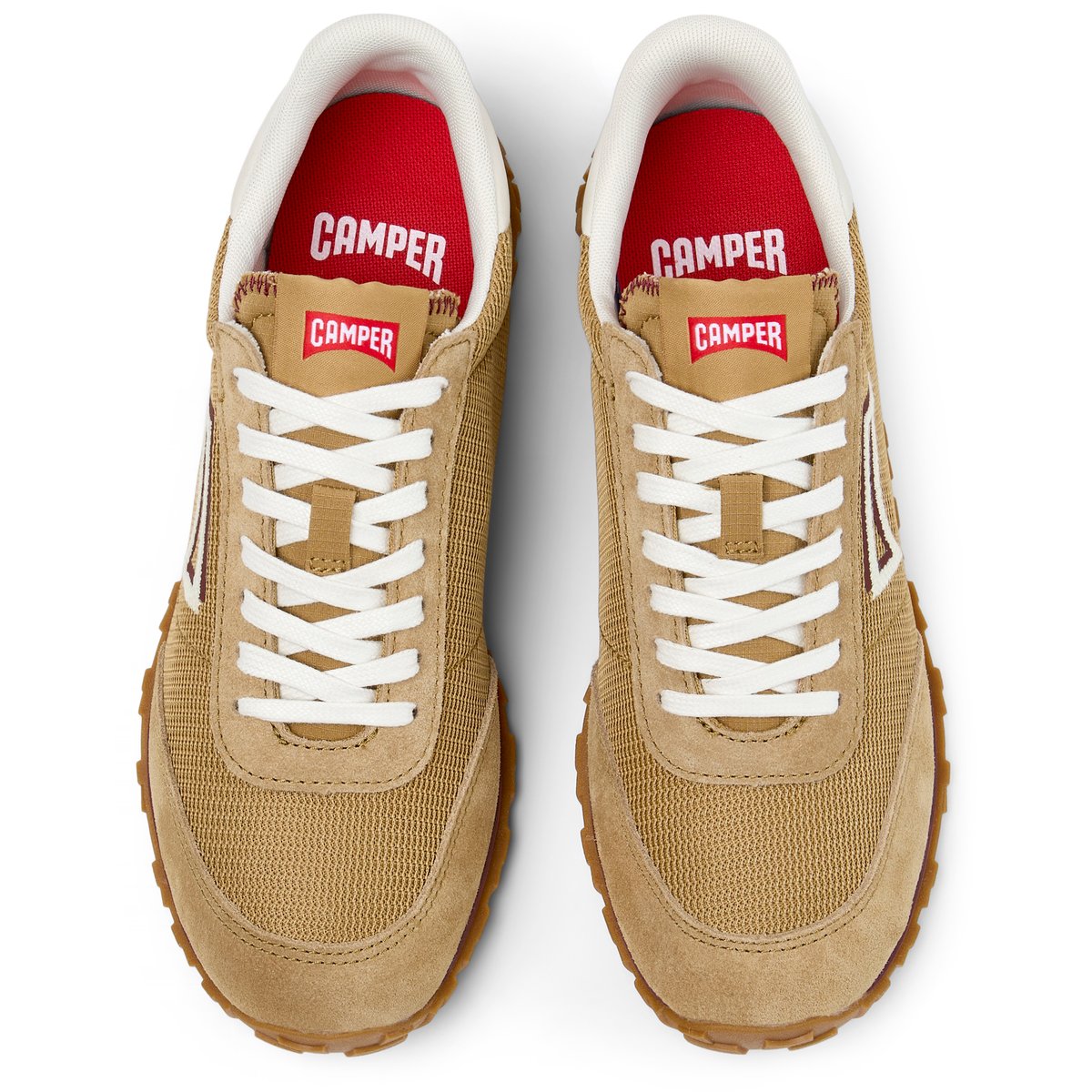 Baskets Drift Walk Cuir daim marron moyen, CAMPER