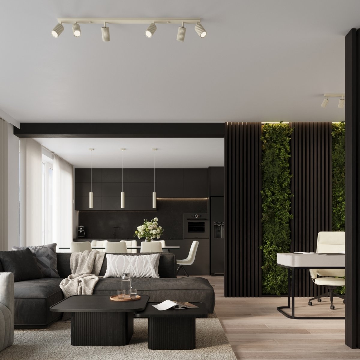 Suspension Aluminium Beige GU10 2 Karbon beige, EDEN