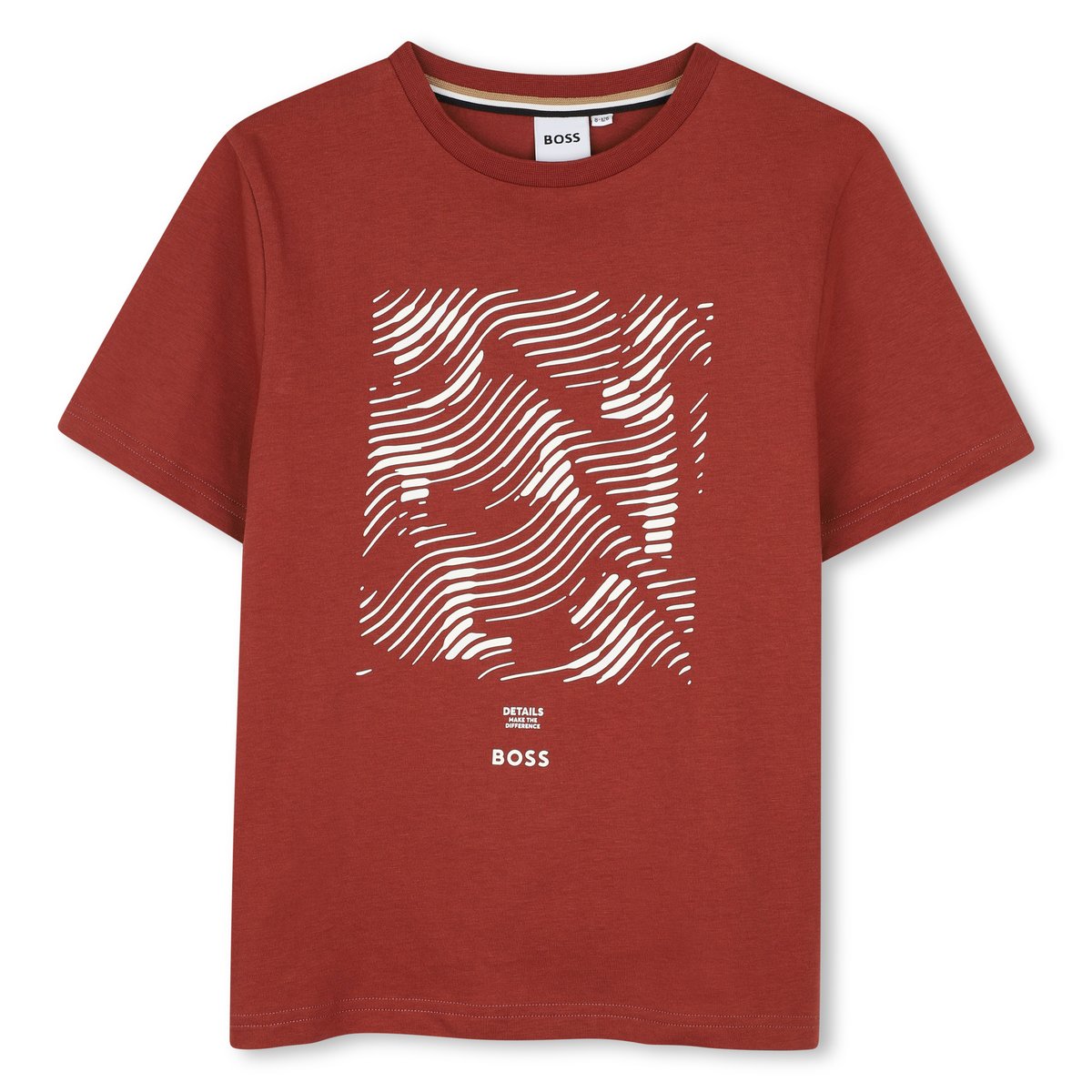 Tee-shirt manches courtes rouge, BOSS KIDSWEAR