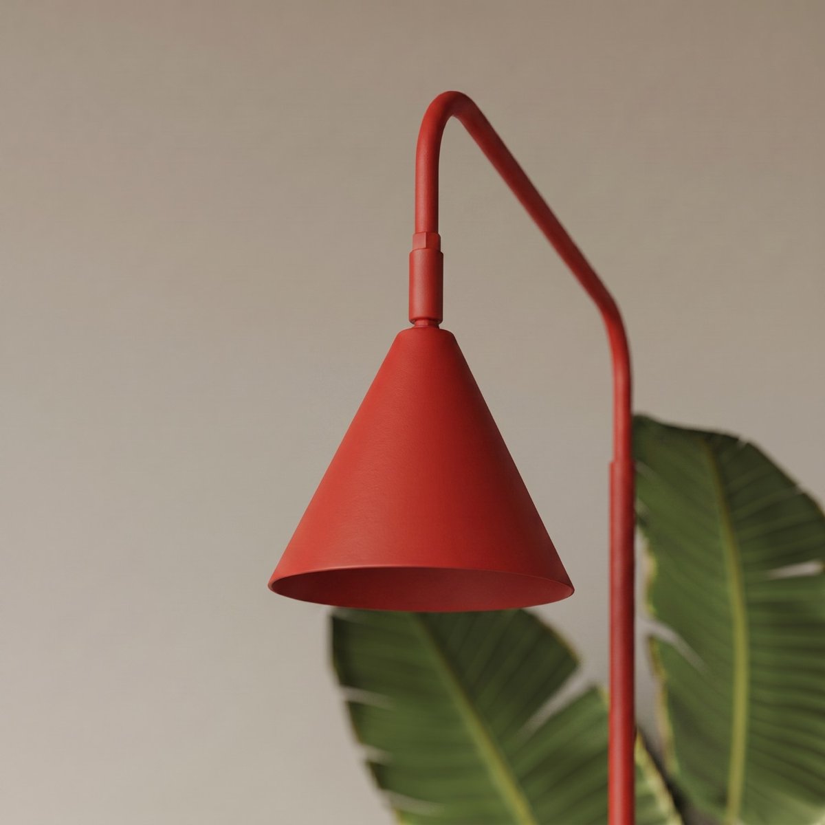 Lampadaire Rouge E14 1 Nox rouge, EDEN
