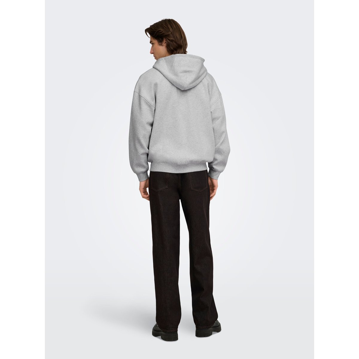 Sweat À Capuche super light grey melange, ONLY & SONS
