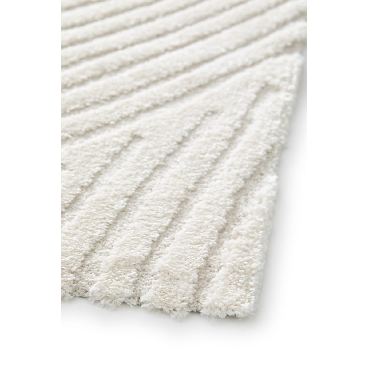 Tapis doux à motifs en relief SILLAGE beige sable, AFK LIVING