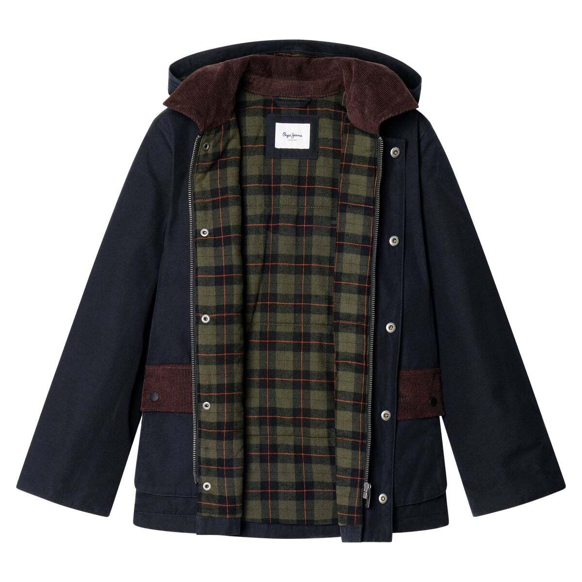 Parka Avec Fermeture Éclair bleu dulwich, PEPE JEANS