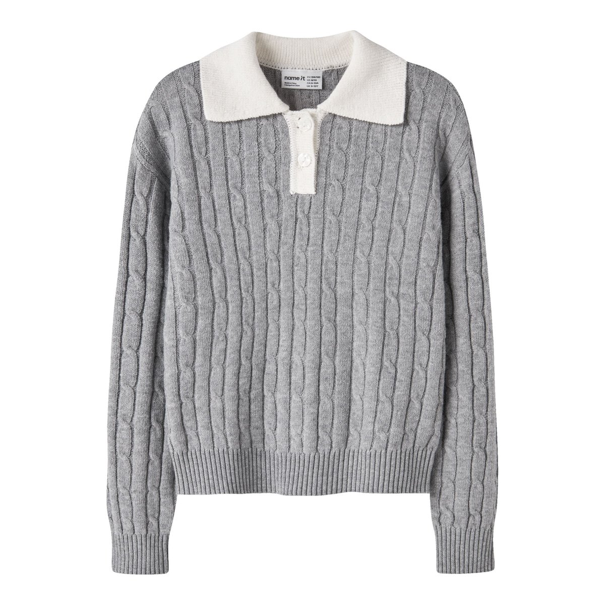 Pullover gris - grey melange1, NAME IT