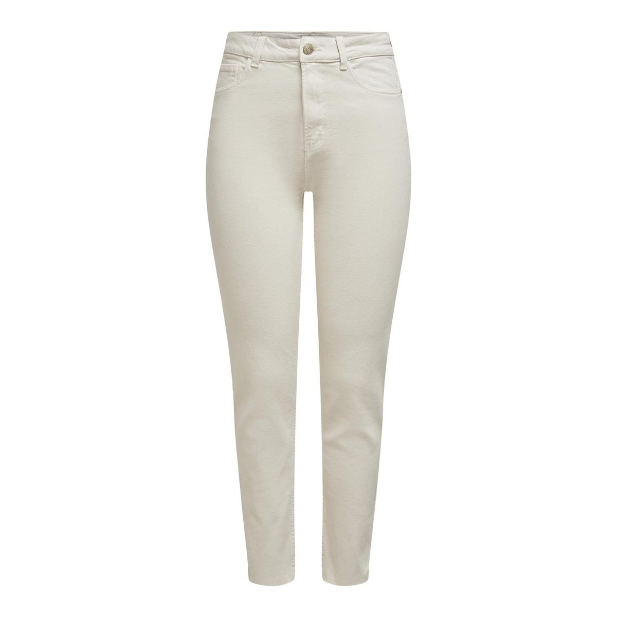 Jean Boyfit, taille haute blanche - ecru 1, ONLY