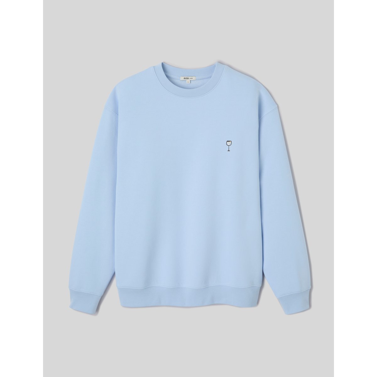 Sweat imprimé devant / dos bleu clair, BZB