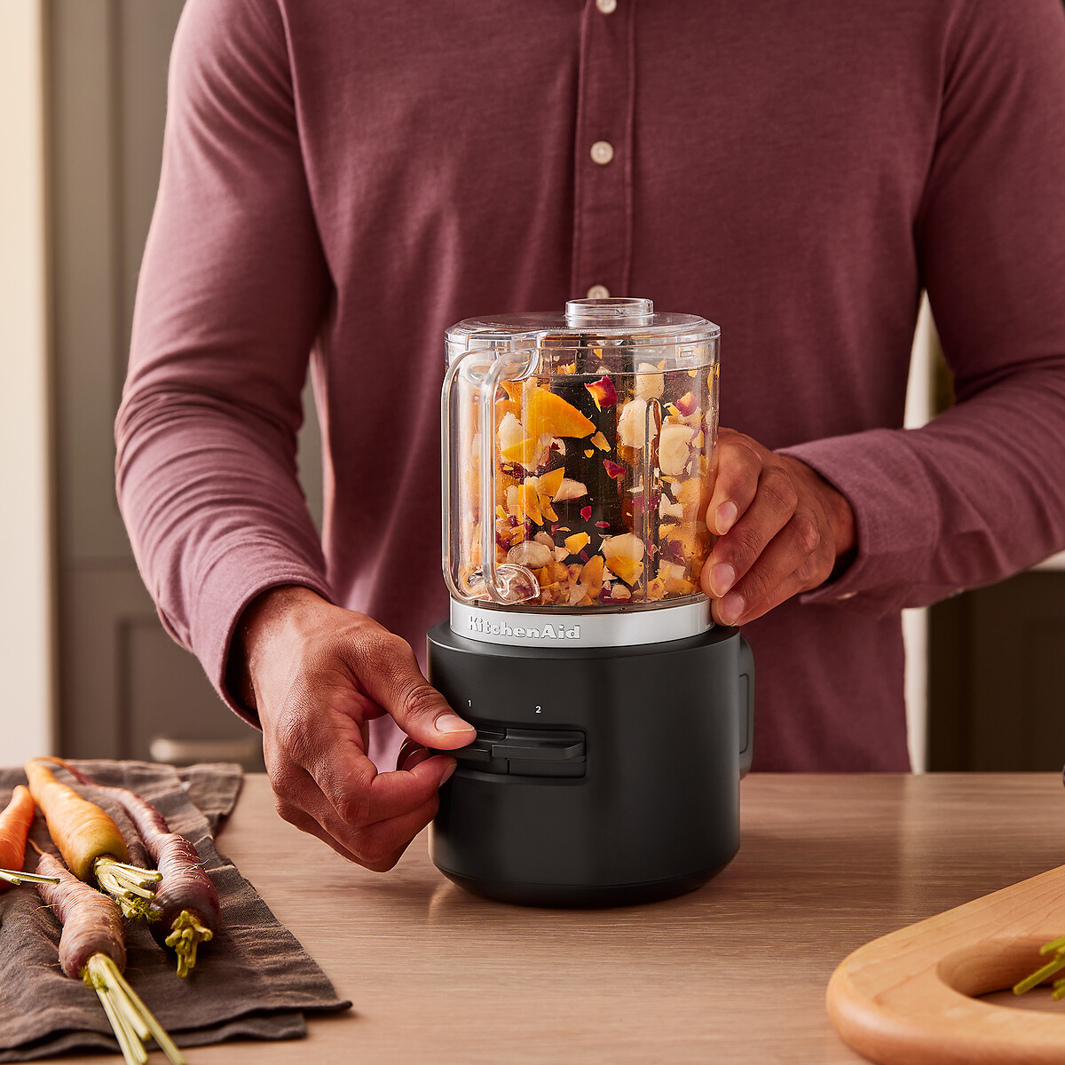 Go Cordless Food Chopper & Battery - 5KFCR531 black, KITCHENAID