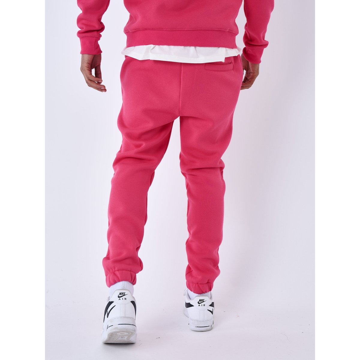 Bas de jogging basic full logo broderie fushia, PROJECT X