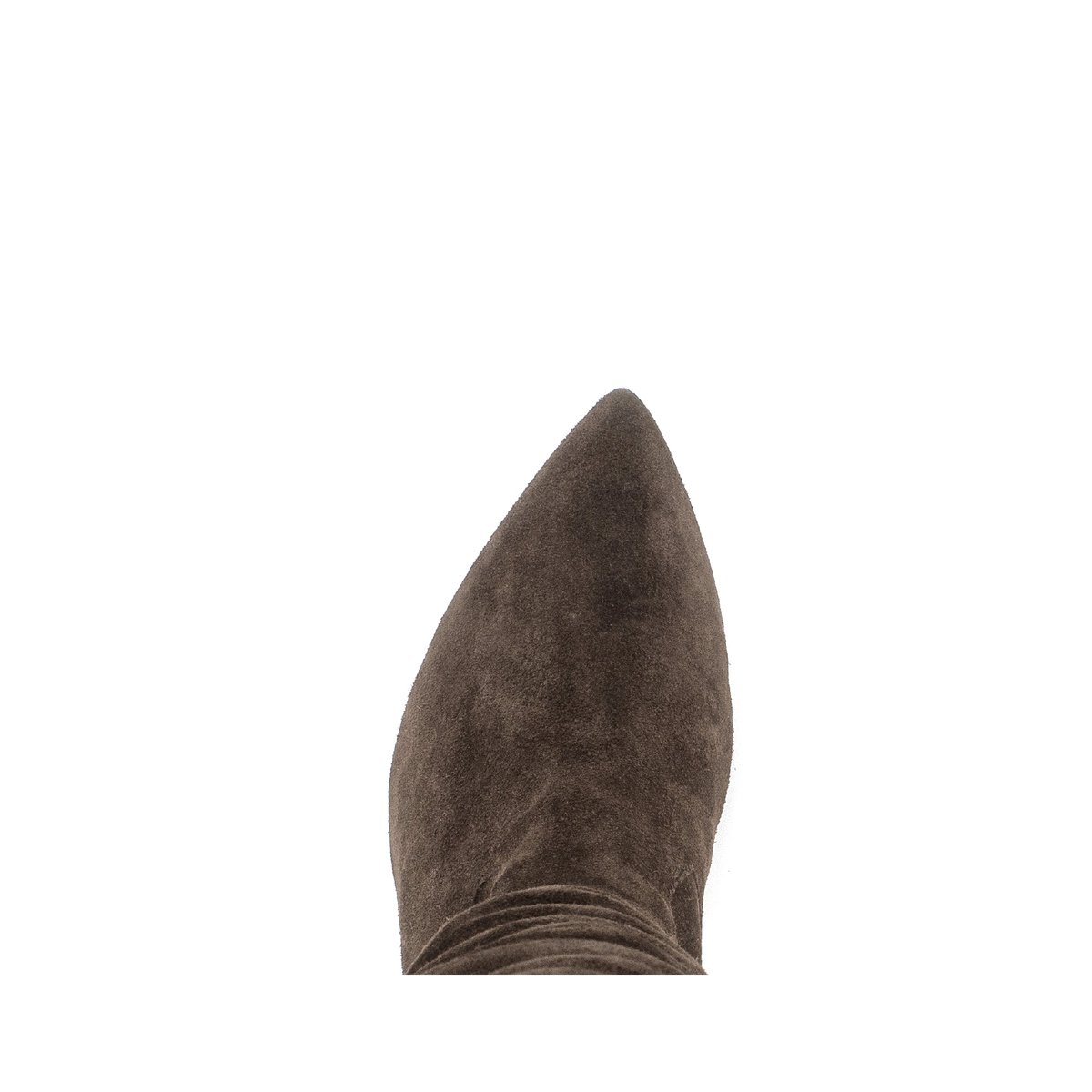 Bottes en cuir à talon décroché marron velours, GABOR