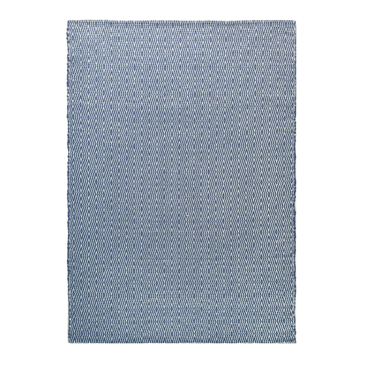 Tapis en fibres recyclées tissé à la main PESSOA bleu naturel, AFK LIVING